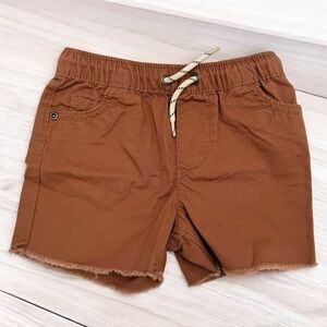 Carter’s Baby Pull-on Poplin Brown Casual Shorts with Drawstring 12 Months